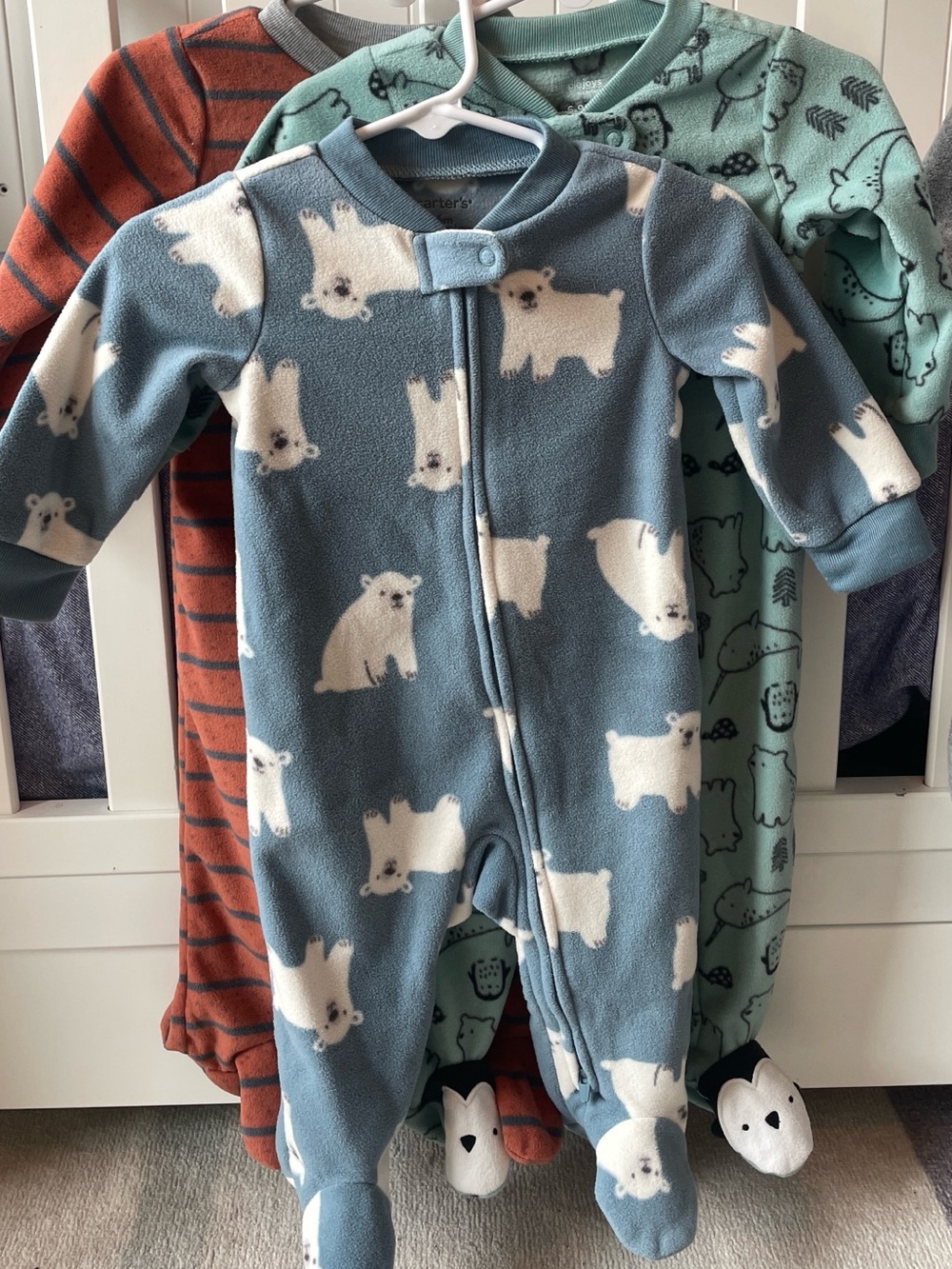 Carter's Fleece Footed One-Piece pajamas